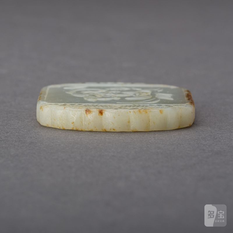    清 白玉童子牌 - 图5